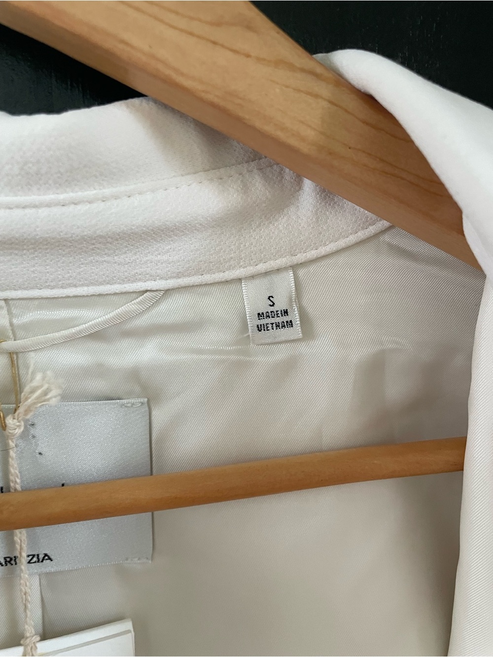 New! Aritzia Wilfred Little Cropped Jacket - Crepette™, light birch, size small - Picture 6 of 8